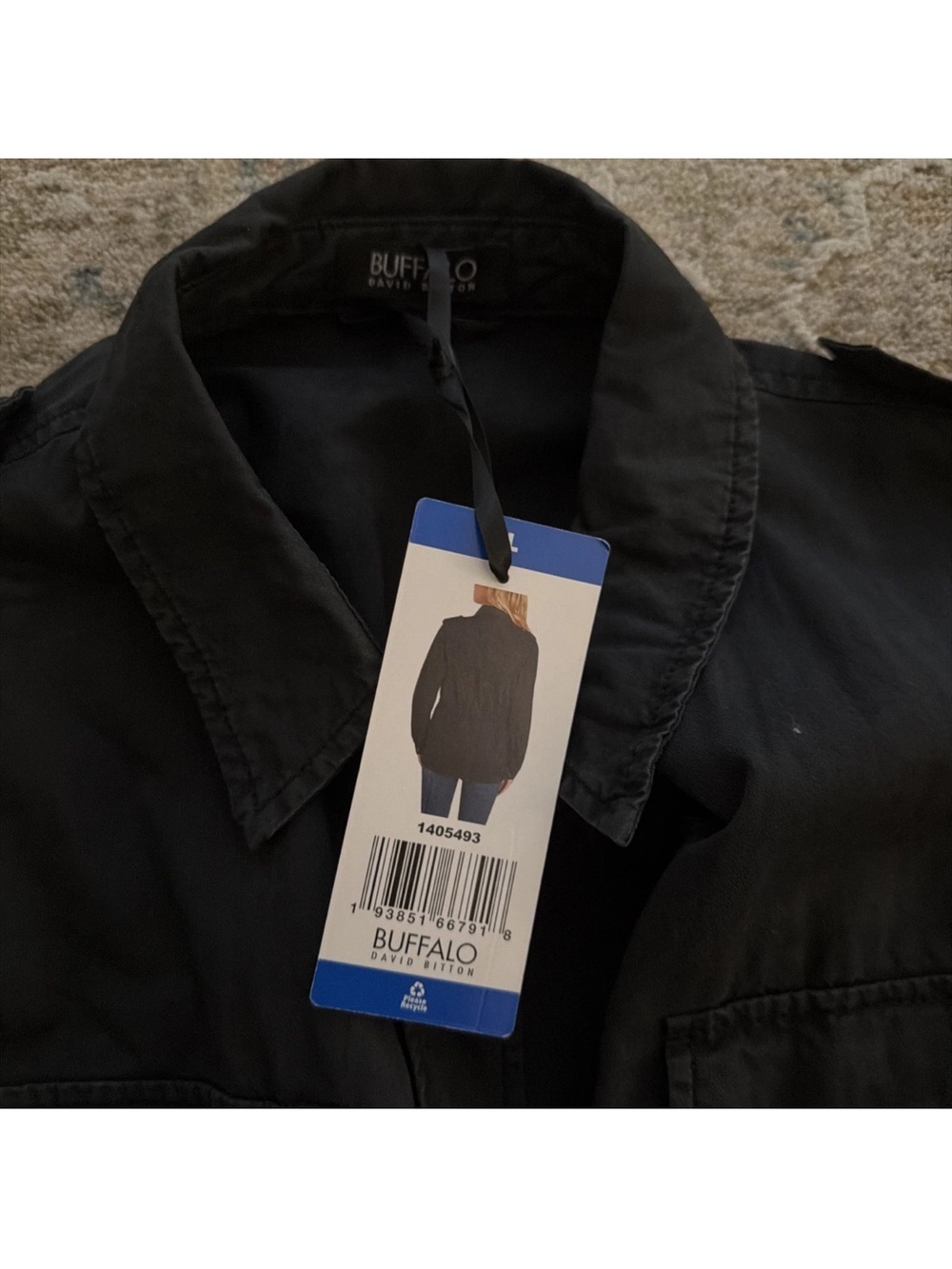 Buffalo David Bitton Black Lightweight Shirt Jacket